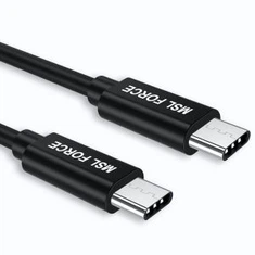MSLFORCE | USB-IF Certified 1m USB C-kaapeli M / M, USB 3.1 Gen 2 10Gbps