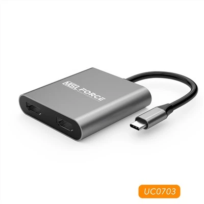 USB TYPE-C Dual HDMI2.0 UHD 4K@60HZ -sovitin